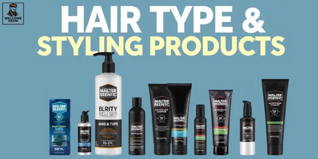 Recommended hair types and styling products for surfer hairstyles for men