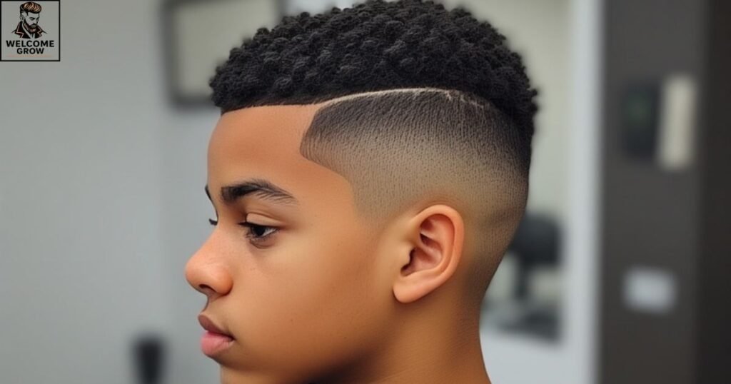 Hard part haircut for teens - defined structured style