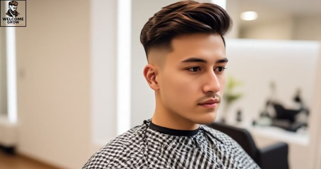 Teen boy with a clean Ivy League haircut