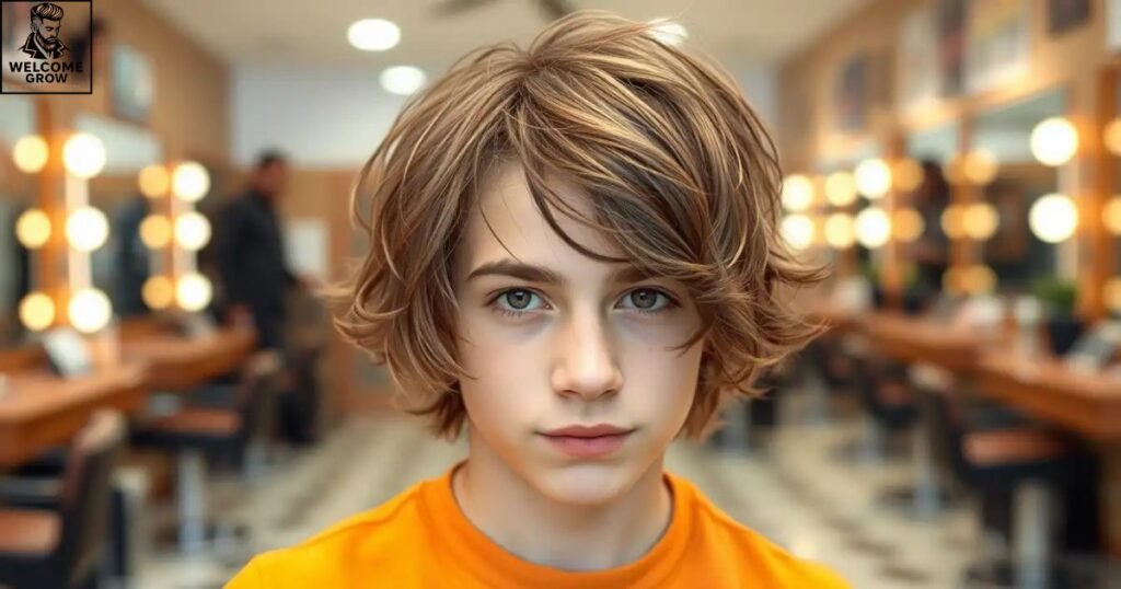 Shaggy mop haircut for teens - playful layered messy style