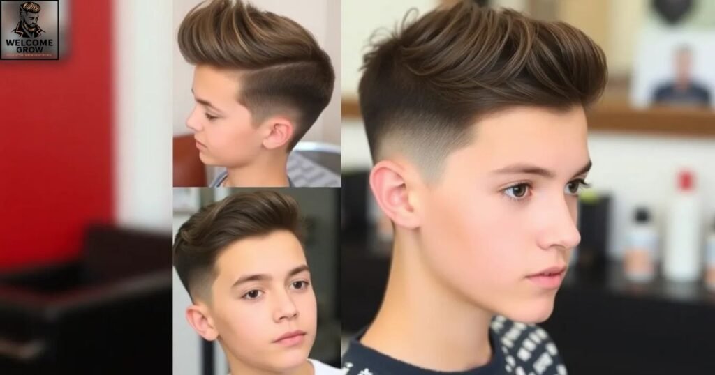 Short quiff haircut for teens - youthful textured style