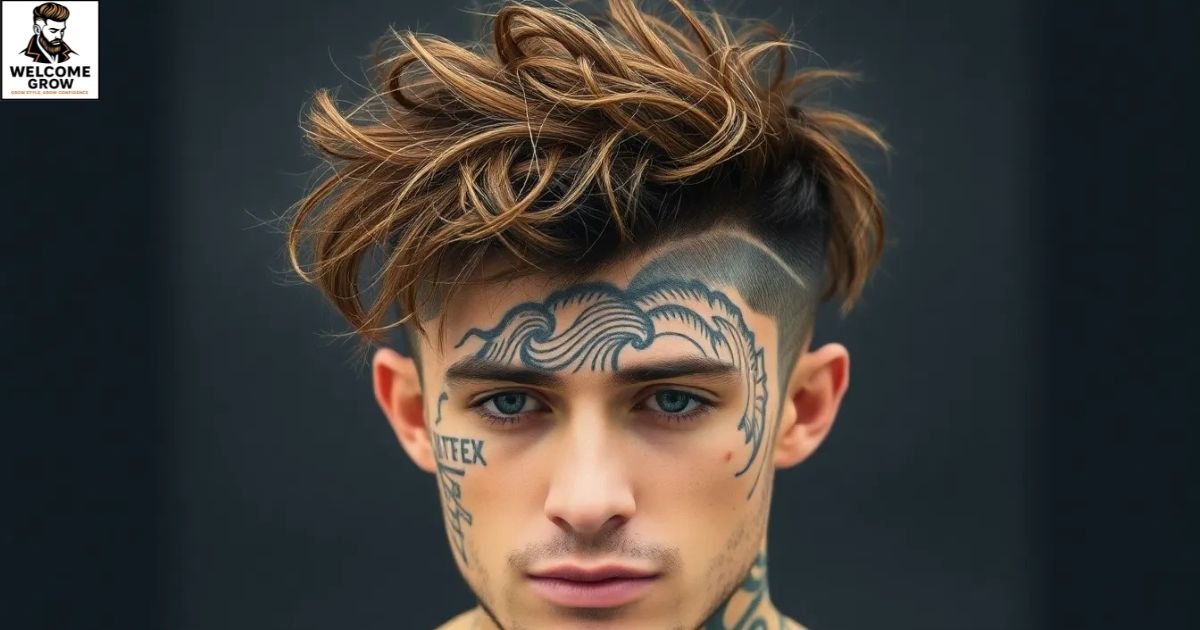 Hair tattoo fade surfer hairstyles for men