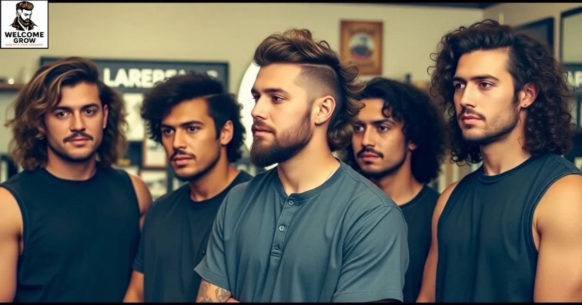 Maverick untamed long curls surfer hairstyles for men