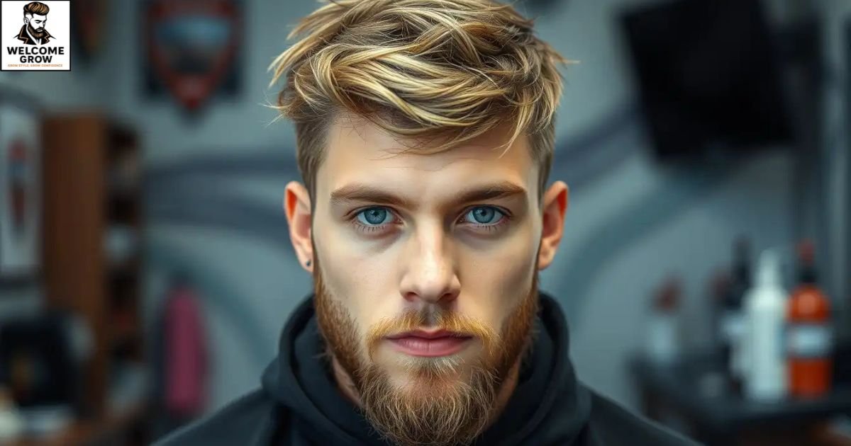 Shore break messy fringe surfer hairstyles for men