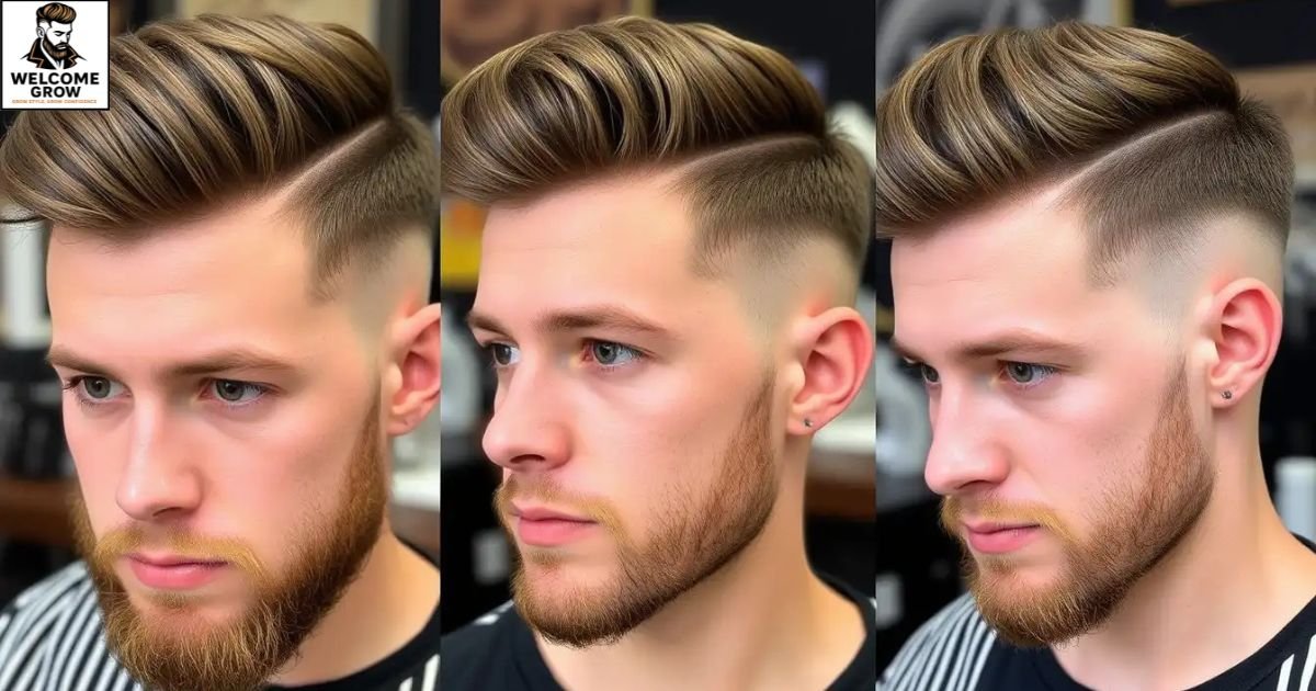 Side part surfer hairstyles for men with natural texture