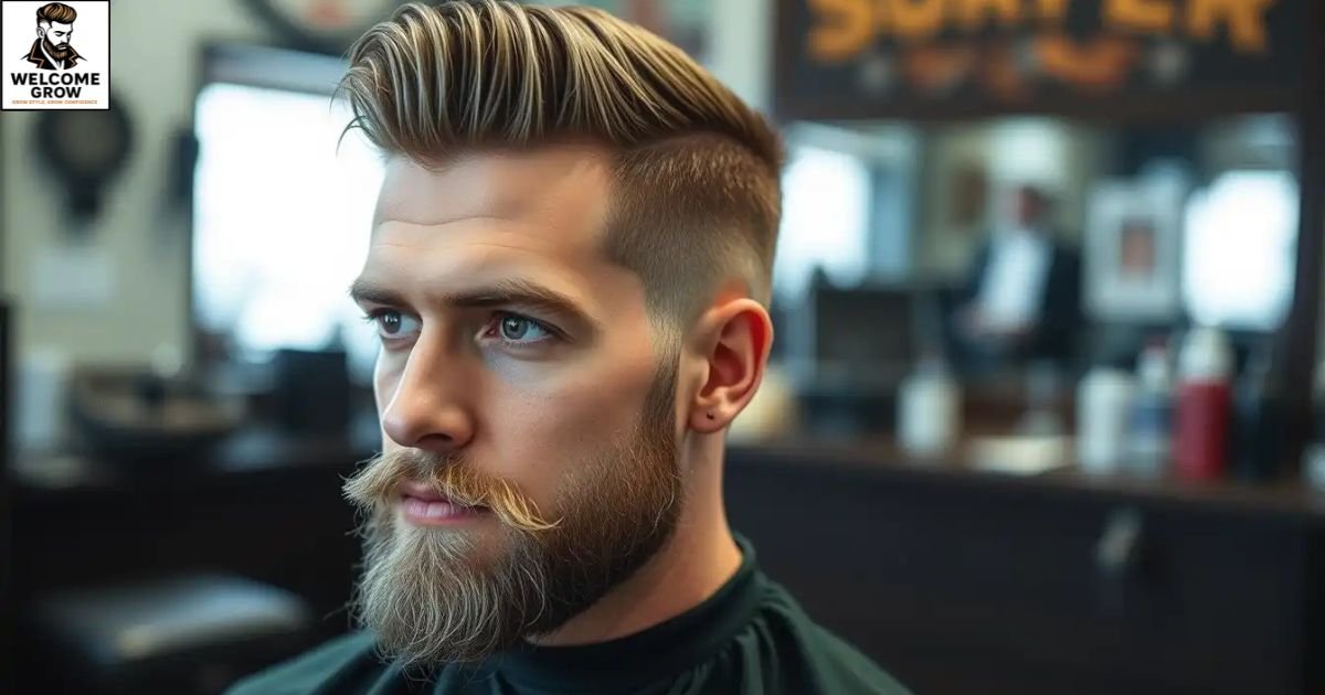 Textured comb-over surfer hairstyles for men