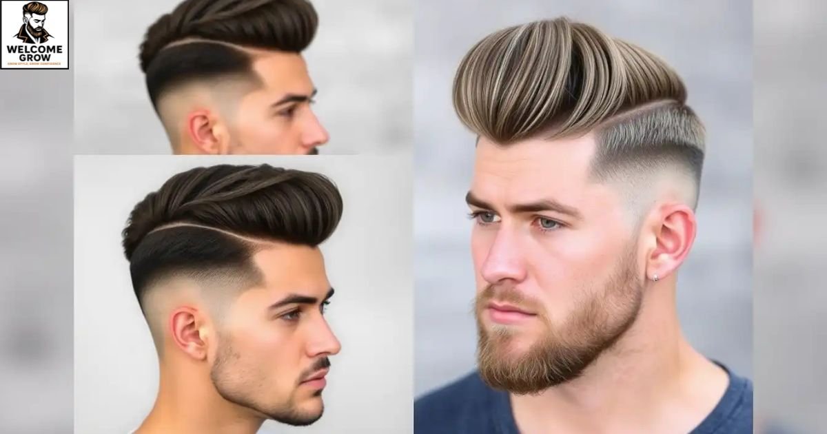 Textured pompadour surfer hairstyles for men