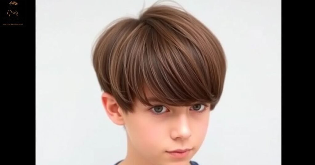 Two-block cut haircut for teens with bangs - trendy K-style