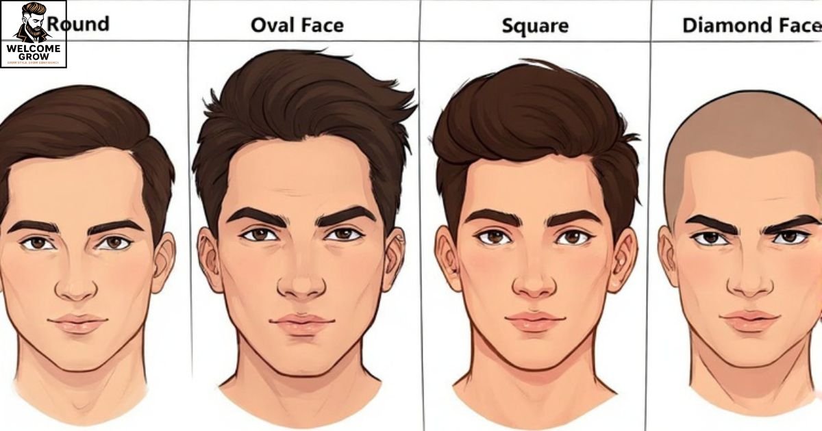 Teen face shape chart showing best haircut for teens