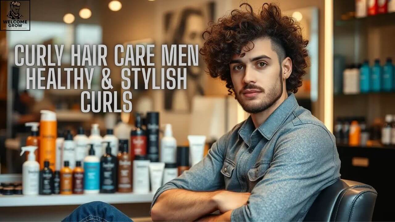curly hair care men routine for healthy defined curls
